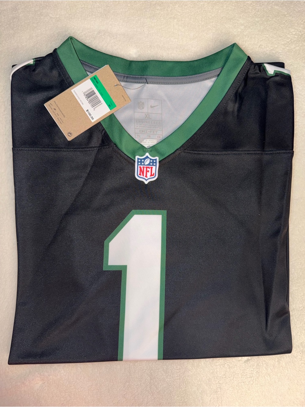 Nike New York Jets Sauce Gardner #1 Jersey — Men’s XL — NWT